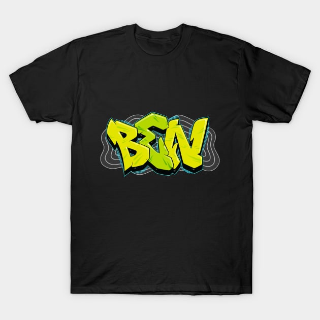 Ben Graffiti name T-Shirt by Your Name Graffiti